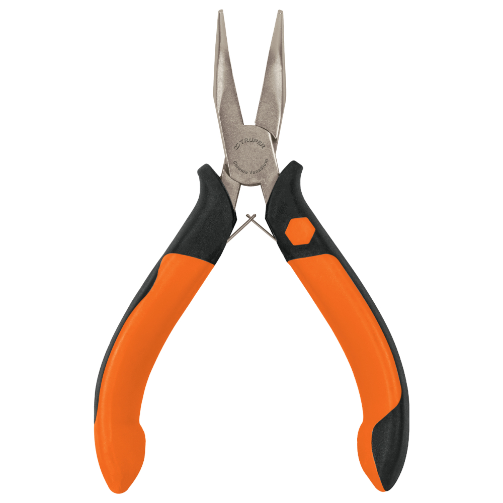Mini pinza de punta curva 5' mango Comfort Grip, TRUPER PM-PC4