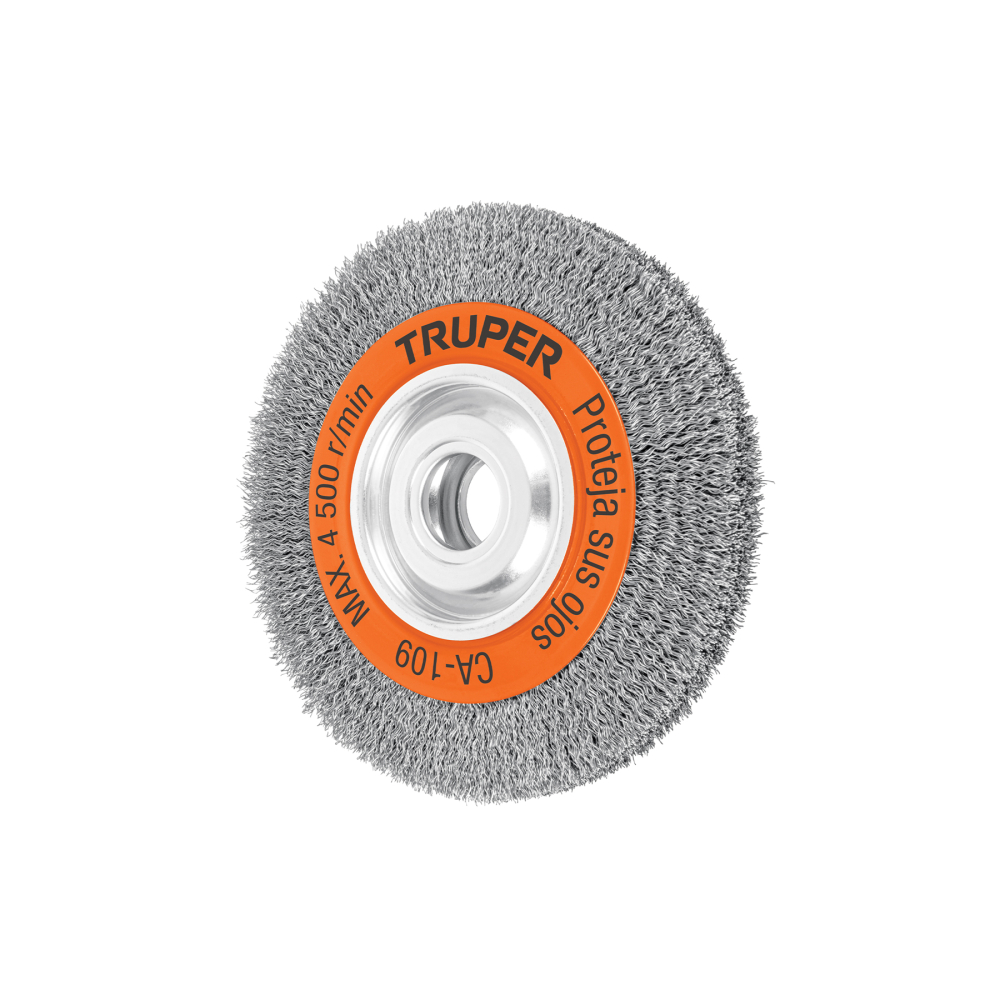 Carda alambre ondulado 8' x 1' para esmeril, TRUPER CA-109