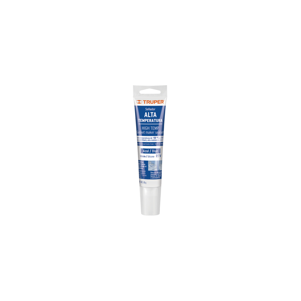 Sellador de silicón azul RTV para altas temperaturas, 85 g ALTE-A