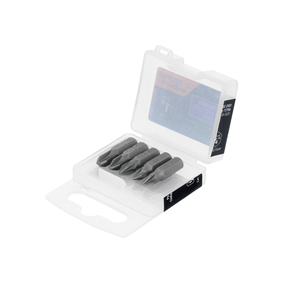 Estuche con 5 puntas pozidriv combinadas largo 1', EXPERT PUDE-2001