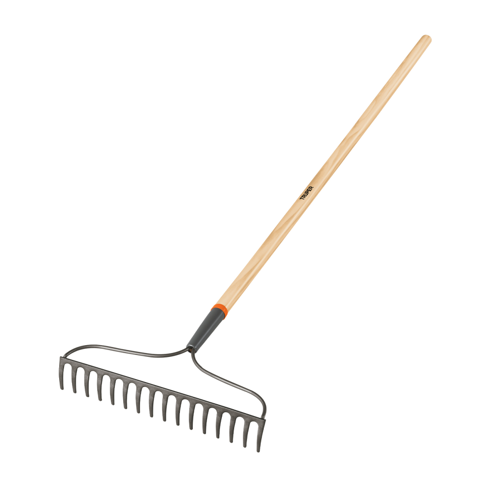 Rastrillo jardinero Classic, 16 dientes, mango 54', TRUPER R-16AM