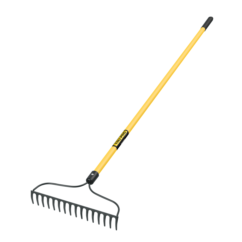 Rastrillo jardinero, 16 dientes, mango 60' fibra de vidrio R-16AMF