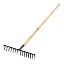 Rastrillo recto reforzado, 16 dientes, mango de 60', TRUPER R-16MX