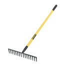 Rastrillo recto reforzado 16 dientes, mgo fibra d/vidrio 60' R-16MF