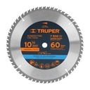 Disco sierra 10' para madera, 60 dientes centro 5/8', TRUPER ST-1060