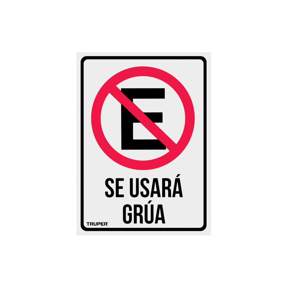 Letrero de señalización 'NO ESTACIONARSE', 25 x 34 cm LIN-03