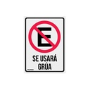 Letrero de señalización 'NO ESTACIONARSE', 25 x 34 cm LIN-03