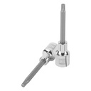 Dado punta larga bristol M6, cuadro 1/2', TRUPER D-1206-BL