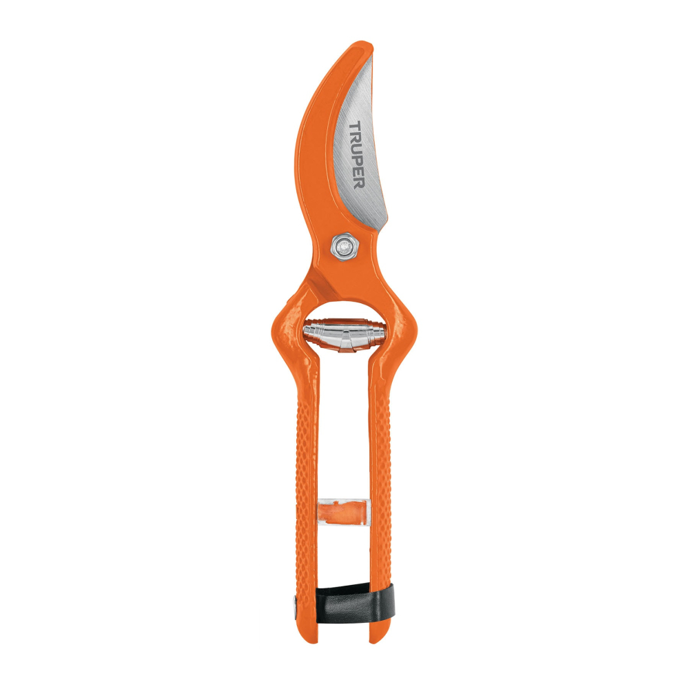Tijera para poda 8-1/2' forjada cuchilla de paso, TRUPER T-585