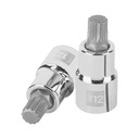 Dado punta corta bristol M12, cuadro 1/2', TRUPER D-1212-BC