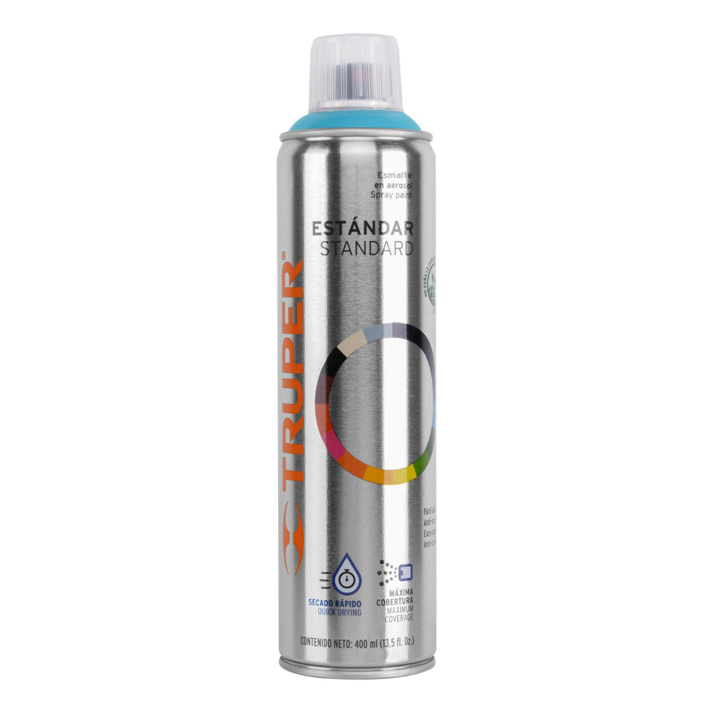 Pintura aerosol azul, bote esbelto 400 ml, TRUPER PA-AZ