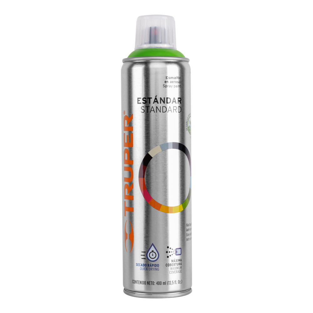 Pintura en aerosol, verde manzana, bote esbelto, 400 ml PA-VM