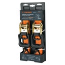 Juego de 2 sujetadores con matraca carga máxima 1000 kg SU-1000C