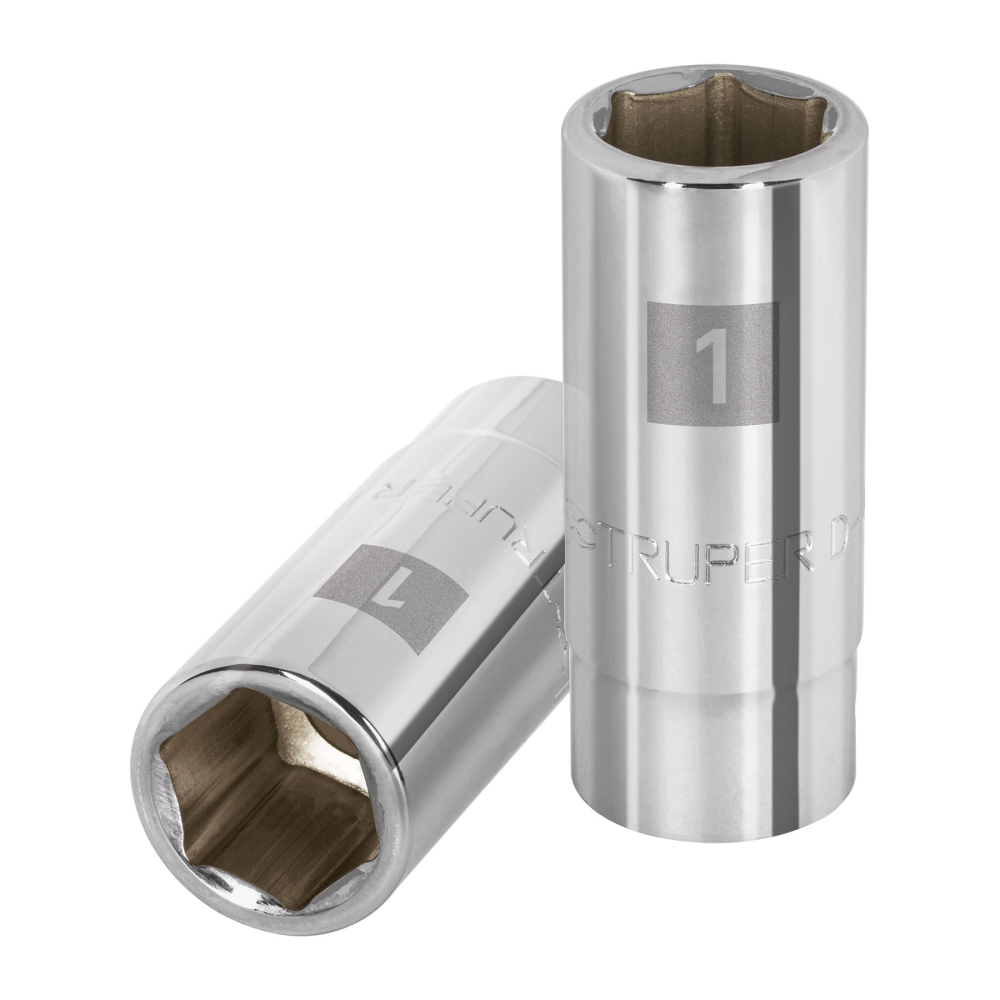 Dado largo de 1', 6 puntas, cuadro 3/4', TRUPER D-3432-HL