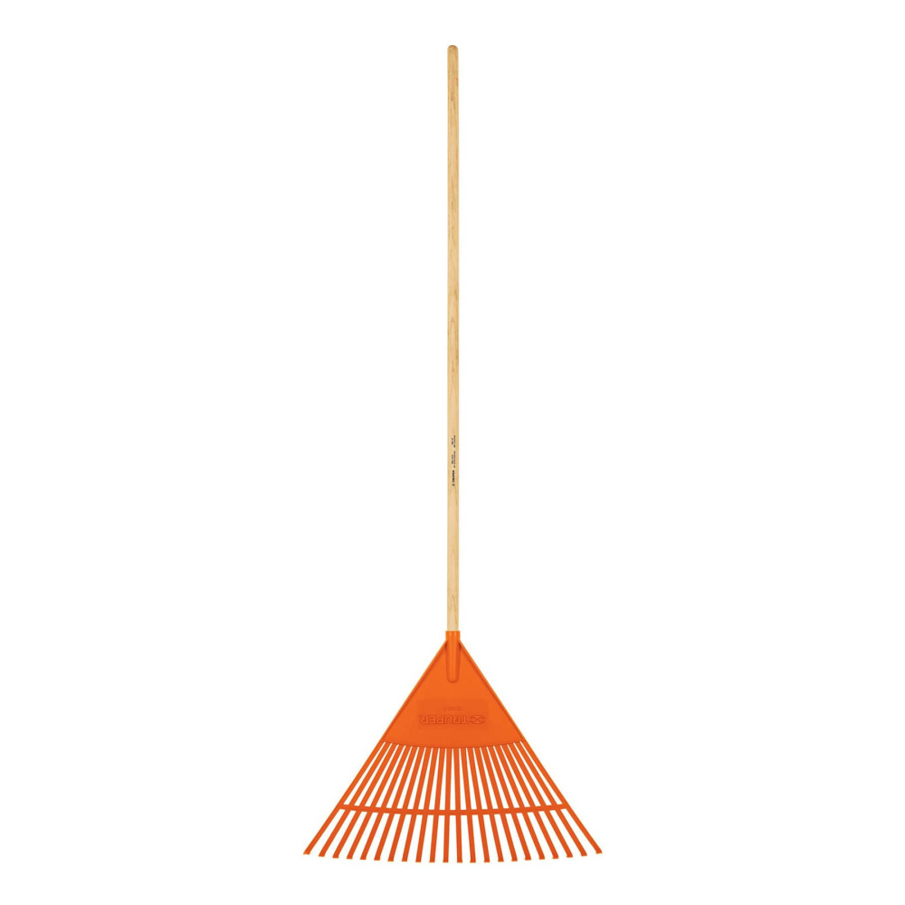 Escoba plástica para jardín, flexible, 22 dientes, mango 48' EP-22F