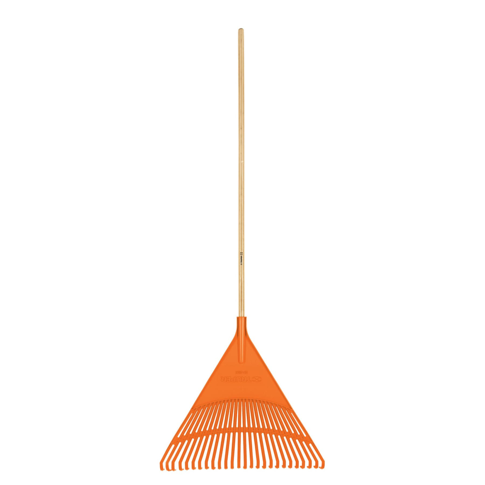 Escoba plástica para jardín, rígida, 26 dientes, mango 48' EP-26R