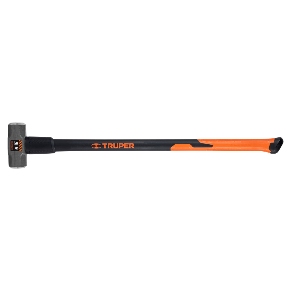 Marro octagonal 6 lb, mango fibra de vidrio 36', TRUPER MD-6F