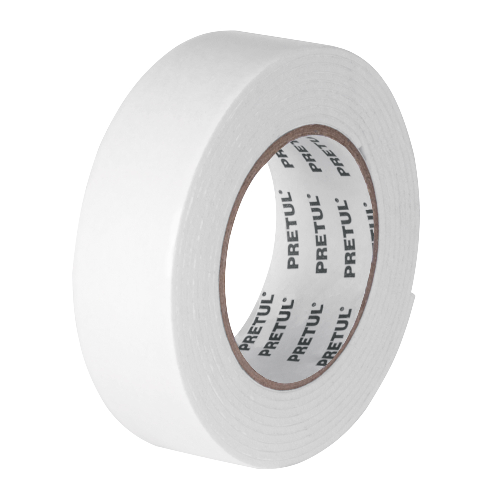 Cinta doble cara de 19 mm x 1.5 m, PRETUL CDC-1915P