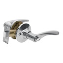 Cerradura manija 'Milán' baño cromo mate, cilindro metal CEMA-3BB