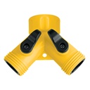 Conector 'Y' 3/4' plástico para manguera, PRETUL AD-2P