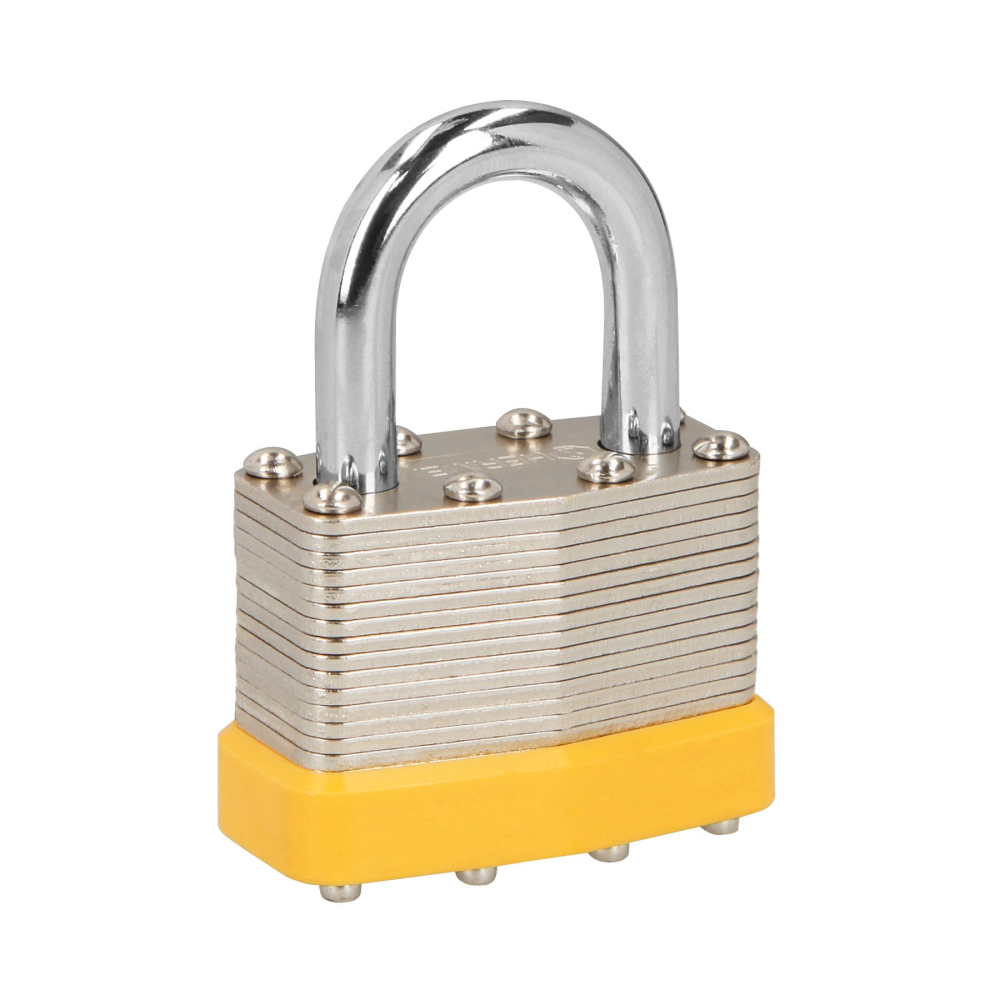 Candado laminado, 45 mm, gancho corto, blíster, HERMEX BASIC CM-45P