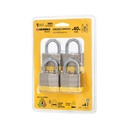 Juego de 4 candados cuerpo laminado, 40 mm, HERMEX BASIC CM-40X4P