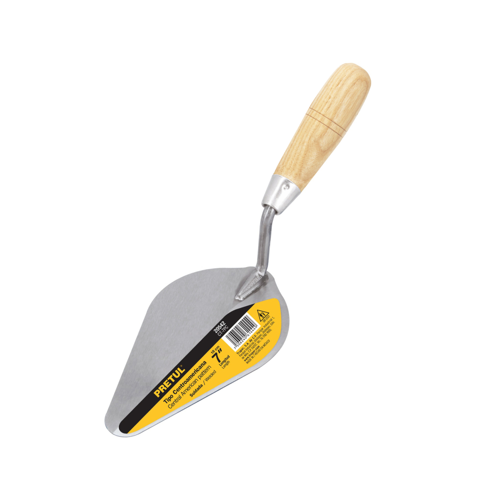 Cuchara para albañil 7' tipo Centroamericana, PRETUL CT-7PC