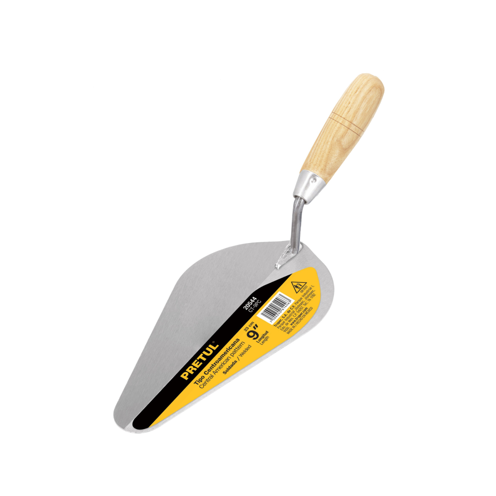 Cuchara para albañil 9' tipo Centroamericana, PRETUL CT-9PC