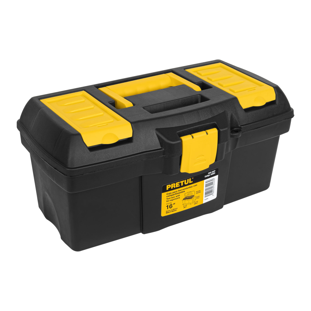 Caja para herramienta de 16' con compartimentos, PRETUL CHP-16CP