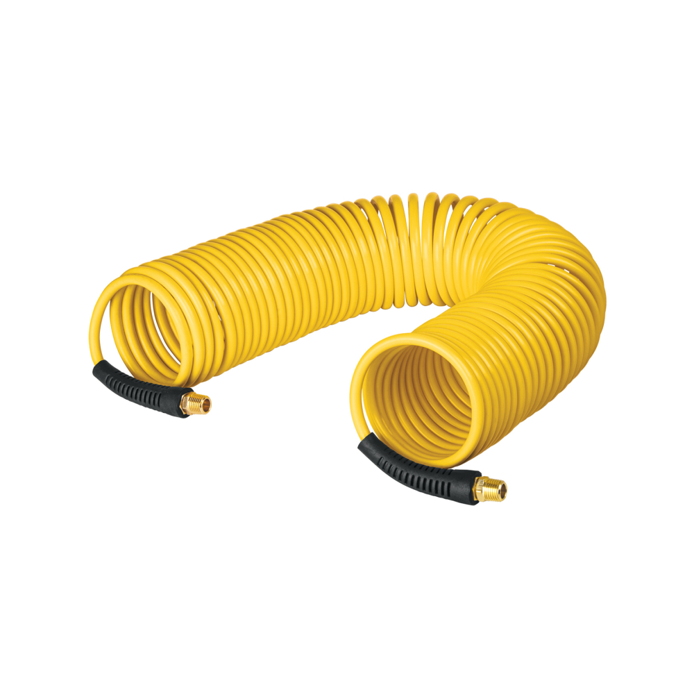 Manguera para compresor, tipo resorte, 15.2m x 1/4', Pretul MAN-R-15P