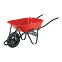 Carretilla 3.5 ft3 roja, angosta ,neumática, tubular, PRETUL CAP-35NB
