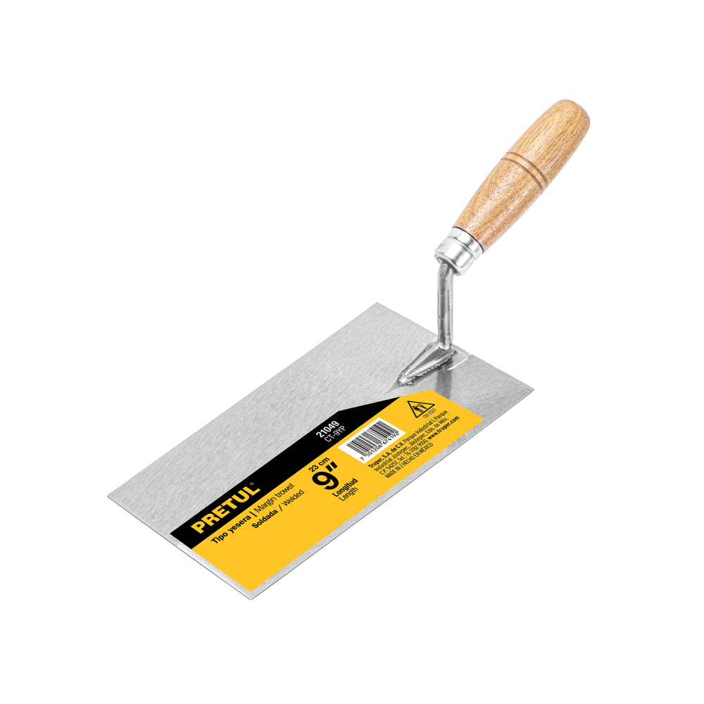 Cuchara para albañil 9' yesera, PRETUL CT-9YP