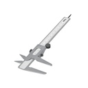 Calibrador vernier escolar 5', acero, std y mm, PRETUL VER-6P