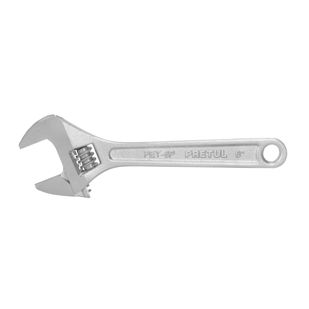 Llave ajustable (perico) 6' cromada, Pretul PET-6P