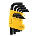 Juego 13 llaves allen std punta hex con organizador, PRETUL ALL-13P-P