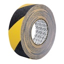 Rollo 18 m de cinta antiderrapante ama/negra 50mm c/abrasivo CIA-218P