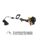 Desbrozadora a gasolina 25cc mango tipo 'D', 17'corte, curva DES-25P