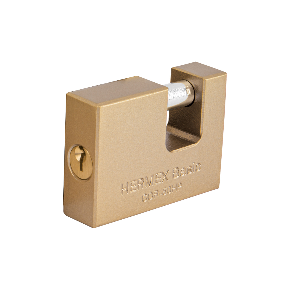 Candado antipalanca 50 mm cuerpo de hierro, HERMEX BASIC COR-50HP