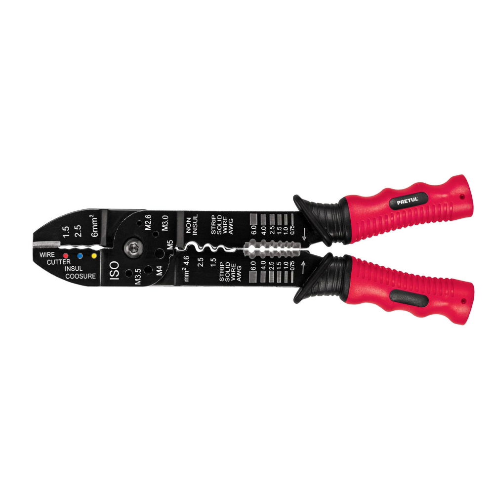 Pinza multiusos 9', para cable 20-10 AWG, PRETUL PE-CA-9P