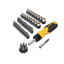 Desarmador tipo matraca con 35 puntas y 18 dados, PRETUL AUTO-61