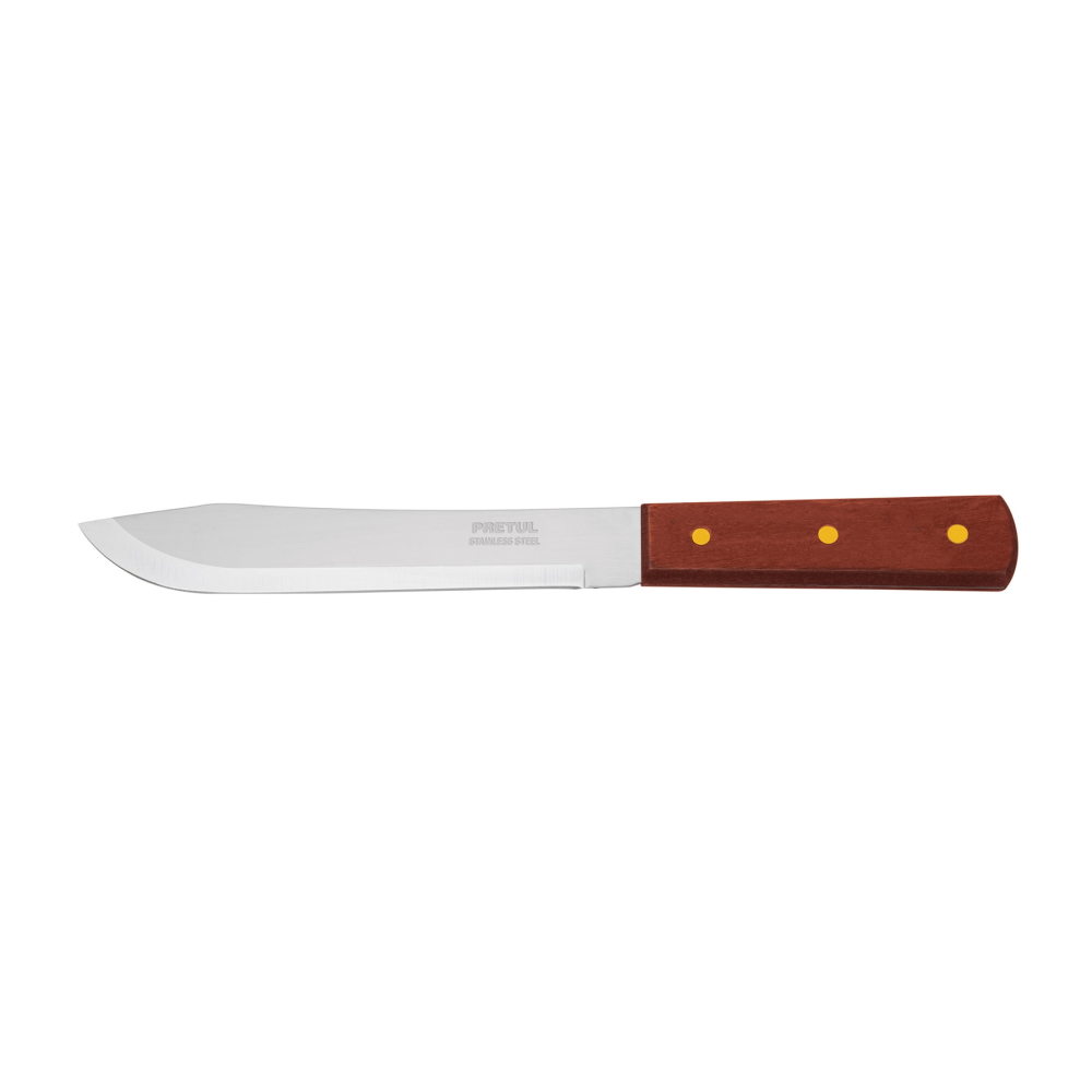 Cuchillo cebollero 7' mango de madera, Pretul CUCH-M70