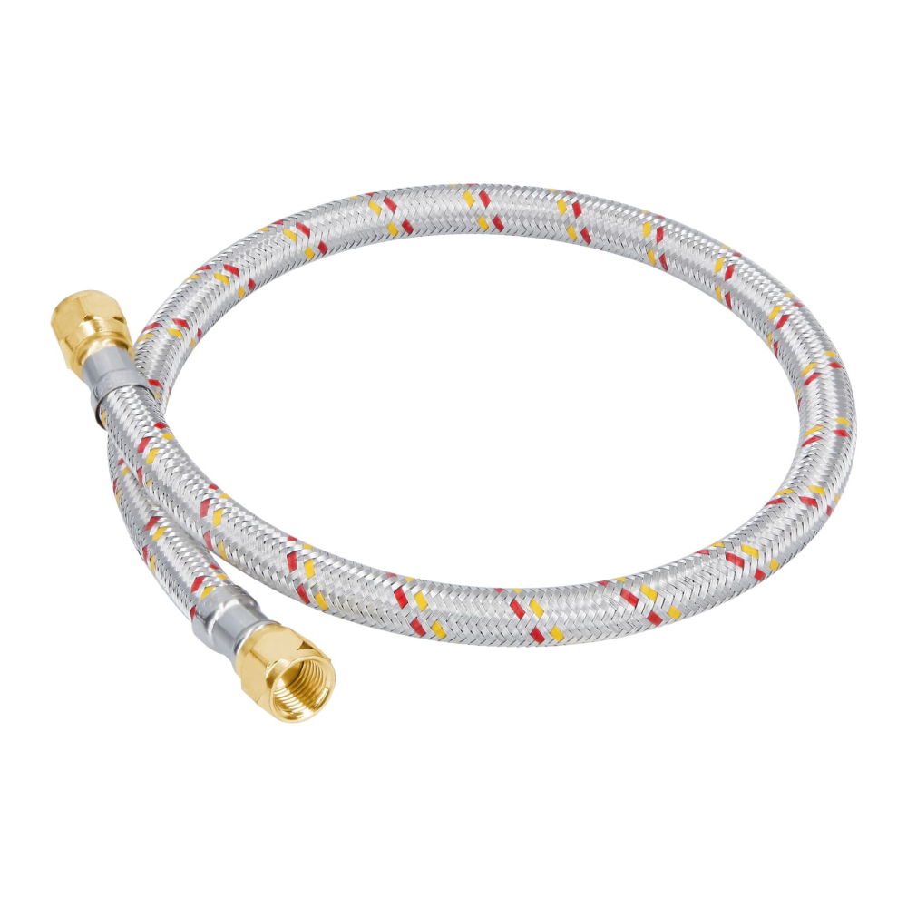 Manguera para gas, aluminio, 5/16' flare, 60 cm, FOSET BASIC FGA-06NP