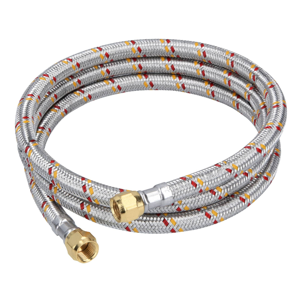 Manguera para gas, aluminio, 5/16' flare, 150cm, FOSET BASIC FGA-15NP