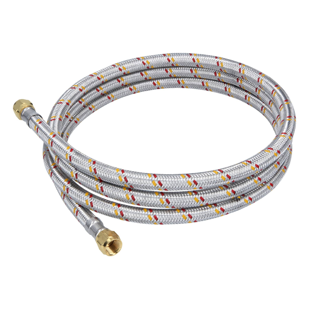 Manguera para gas, aluminio, 5/16' flare, 200cm, FOSET BASIC FGA-20NP
