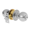 Cerradura tipo esfera, cilíndrico, entrada, cromo, BASIC BAL-CM-EP