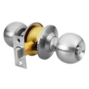 Cerradura tipo esfera, cilíndrico, baño, cromo, HERMEX BASIC BAL-CM-BP