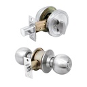 Combo cerraduras, llave-mariposa, cromo mate, HERMEX BASIC CMB-31P