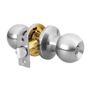 Cerradura tipo esfera, tubular, entrada, cromo, HERMEX BASIC BALT-CM-EP