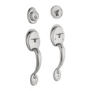 Doble jaladera y perilla, Berna mariposa, cromo mate, BASIC CEP-31JJP