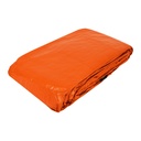 Lona de polietileno 6 x 12 m, naranja, 110 g/m2, PRETUL LP-612N